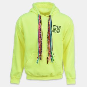 NWOT WHILE WERE AWAKE Multi String Neon Hoodie